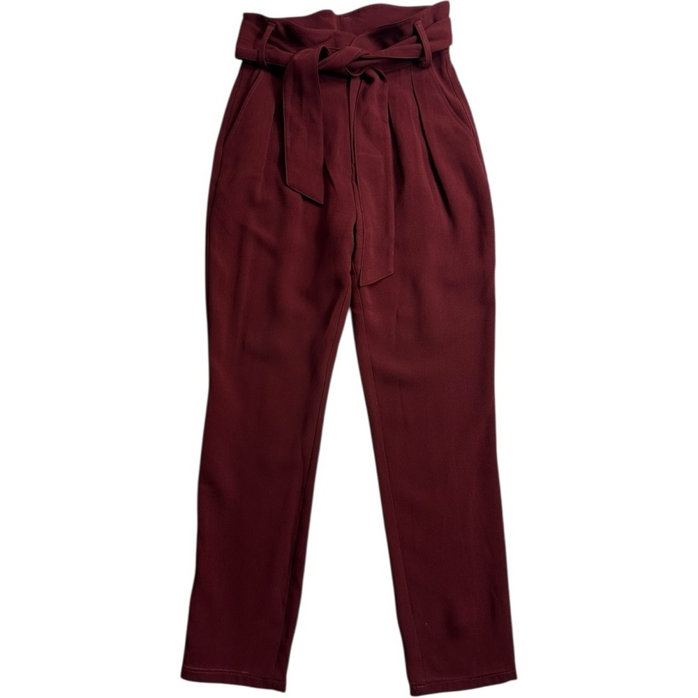 Sezane Austin Burgundy Trouser Size 32 XXS